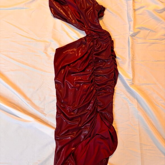 Oh Polly Red Maxi Dress - Picture 2 of 3